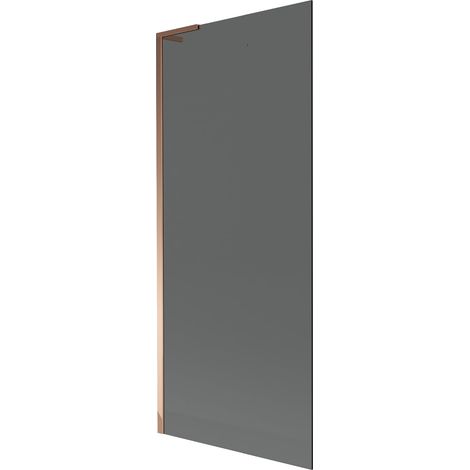 Mexen Next L mampara de baño plegable de 1 hoja 80 x 150 cm, grafito, oro rosa - 895-080-000-03-40-60 (1/5)