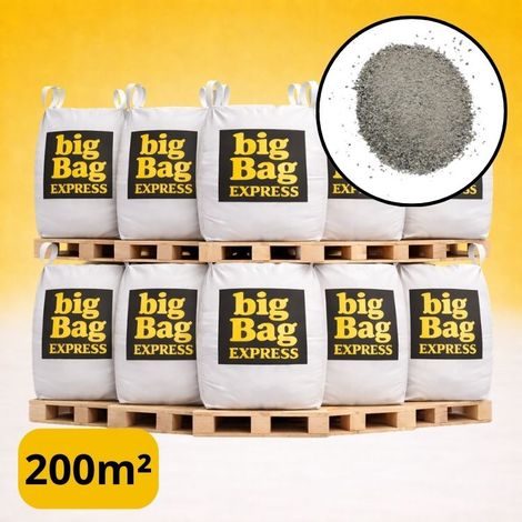 PACK 10 X BIG BAG de +/- 1,5T ≃ 200M² Sable Stabilisé Gris pour Terrain de Pétanque Ø 0/6 mm - Livraison PREMIUM (1/5)