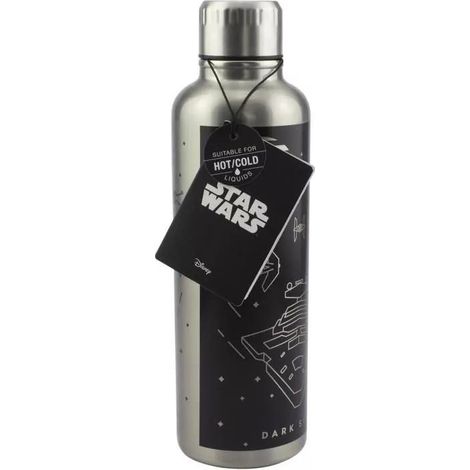 Paladone Star Wars Tägliche Nutzung 500 ml Edelstahl Schwarz, Silber