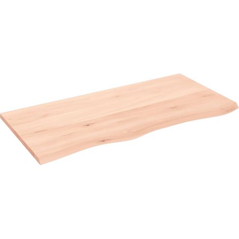 Étagère murale Moderne - Meuble Étagère murale Rangement multiposition 100x50x2 cm bois de chêne massif non traité -BV94601 (1/4)