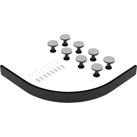 Shower Tray Leg Set - Slate Grey - For 1000mm-1200mm Quadrant & Offset Resin Trays