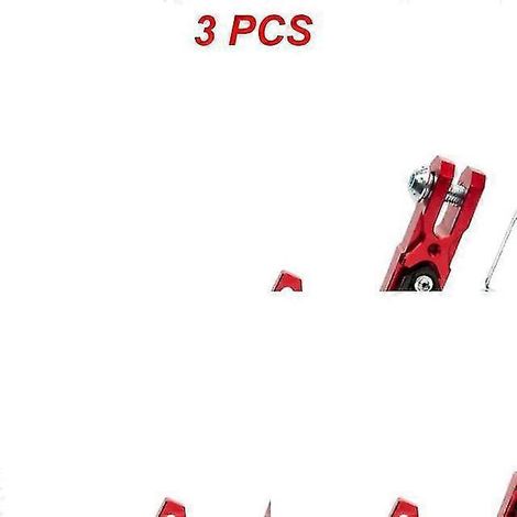 1–4 Stück Motorrad-Seitenständer, verstellbare Fußstütze, Parkständer für Elektromotorräder – Rot, 3 Stück (1/5)