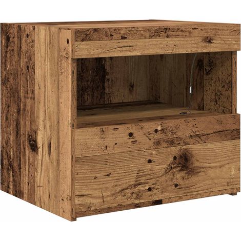Maison Exclusive - Armario de Noche con cajón Madera vieja 50 x 4