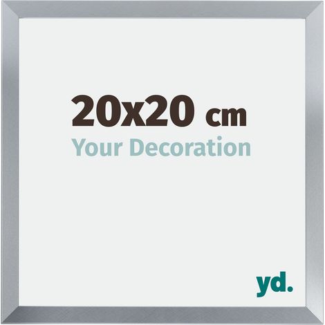 yd. - Cadre photo 20x20 - Argent Brillant - MDF - Catania (1/5)