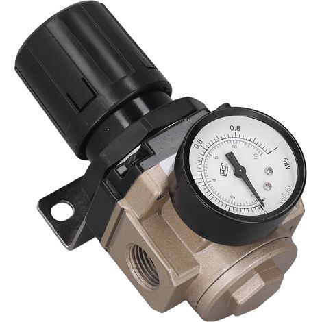 G1/2 Luftdruckregler mit Manometer, pneumatisches Ventil 0,05-0,85 MPa, Modell AR4000-04, für pneumatische Systeme. (1/5)