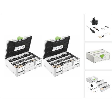 Festool KV-SYS D8 DOMINO Verbinder Sortiment 2 Stk. ( 2x 576797 ) für Dübelfräse DF 500
