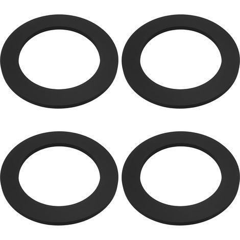 4 x Toilet Tank Rubber Washers for Connecting Bottom of Siphon to Toilet Tank (65 x 45 x 3 mm) (1/5)