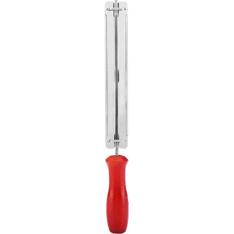 Affûteuse de tronçonneuse Tronçonneuse d'affûtage Kit fichier scie à chaîne avec poignée en bois dur 4/4.8/5.5mm outil jauge profondeur tronçonneuse(4 mm) 4 mm - (1/5)
