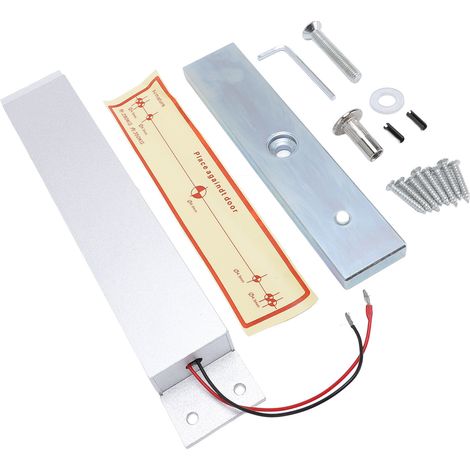 Serrure électromagnétique 280 kg en alliage d'aluminium 12 V, mode NC, pour système de contrôle d'accès de porte (1/5)