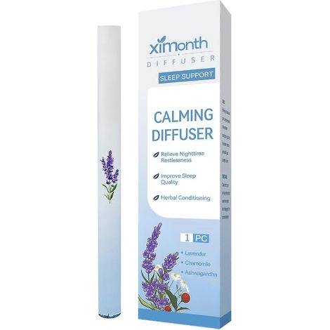 Stylo diffuseur d'herbes portable - Purification des poumons et regain d'énergie - Désodorisant - Barre rafraîchissante aux herbes - Respiration dégagée - Couleur : Bleu (1/4)