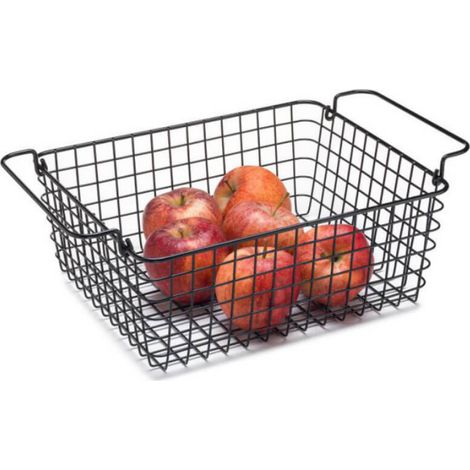 Panier Métallique GN 1/2 Noir - H 12 à 16 cm - Pujadas