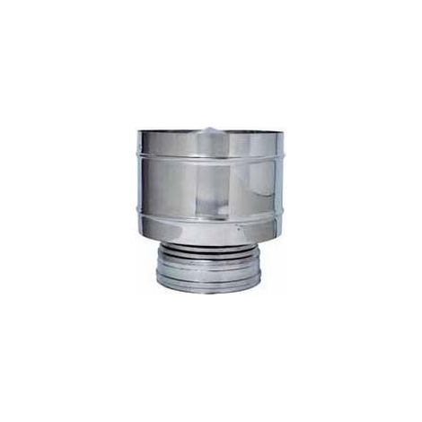 MÂNEAU D'ÉVACUATION À DOUBLE PAROI ANTI-VENT Ø 80/130 mm