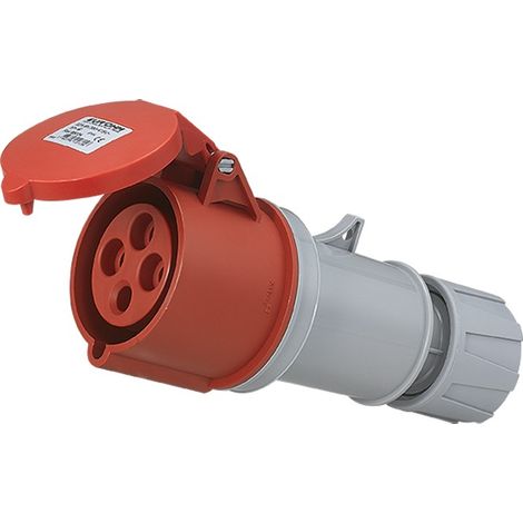 Prise industrielle mobile droite IP44 - 3P+T - 32A - 400V AC - Eur'Ohm