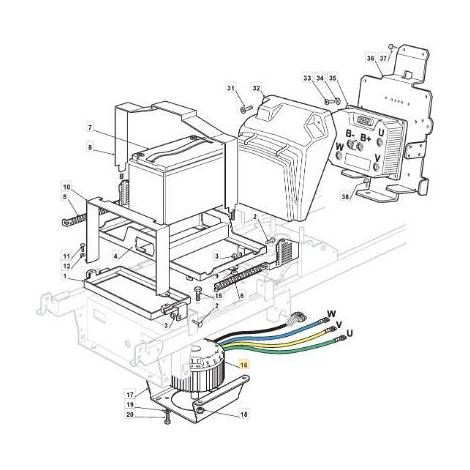 ORIGINAL STIGA BÜRSTENLOSER DC-ELEKTRISCHER BLATTMOTOR – 118563020/0