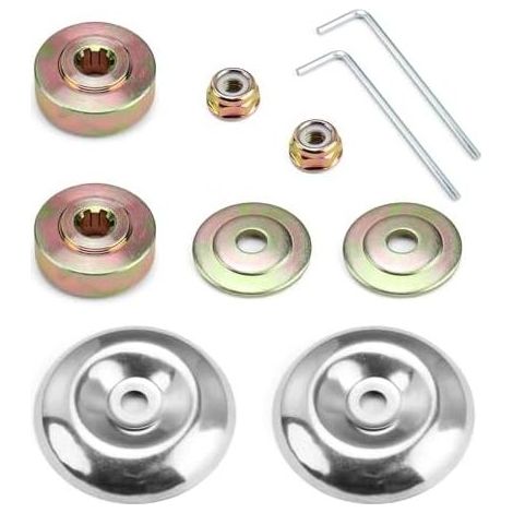 10 Freischneider-Ersatzteile, universelles Freischneider-Kopfmuttern-Set, Messerkasten-Aufsatz, für Ersatzteile und Rasenmäher - (1/5)