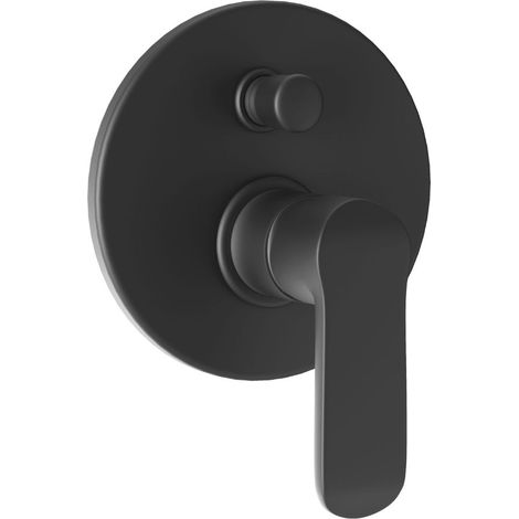 Miscelatore doccia parete puma incasso con deviatore ottone colore nero opaco confezione 1 (1/4)