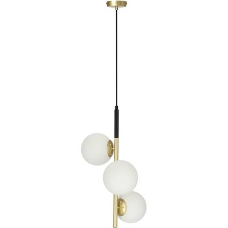 Candellux Duo lampadario oro/bianco 3xE14 H115cm IP20