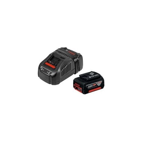 Set avviamento a batteria Bosch GBA 18 Volt / 1x 5,0 Ah + caricabatterie rapido GAL 1880 CV