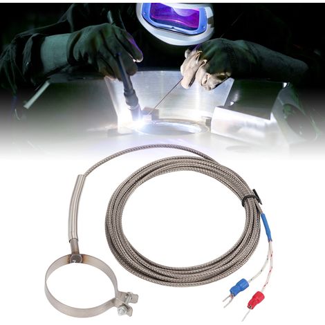 Thermocouple annulaire BERM/Belmei pour la détection de température, fil conducteur, machine de moulage par injection, matériau du cylindre, diamètre du thermocouple : 40 mm, 3 m (1/5)