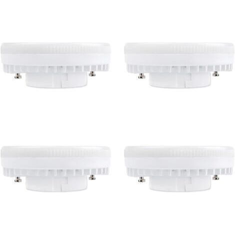 Ampoule GX53 LED 9W Blanc Neutre 4000K, 900LM, 120°, Équivalent Lampe CFL GX53 15W-18W, non-dimmable, Spot LED Encastrable GX53 Neutre pour Plafonnier de Meuble Cuisine, lot de 4 [Classe énergétique A