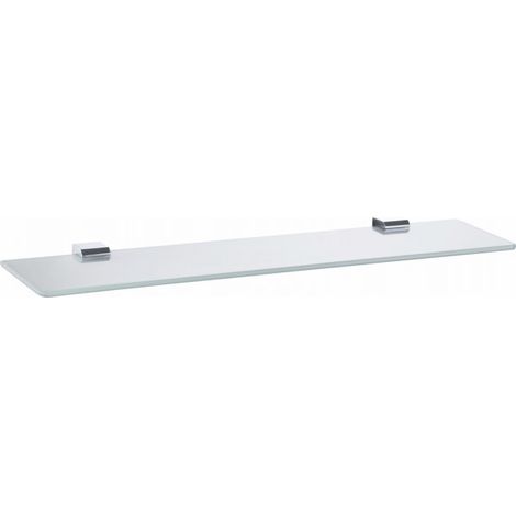 Tablette de douche NIL en verre et laiton chromé 60 cm (1/2)