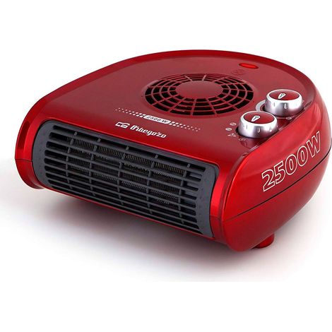 Orbegozo fh 5033 rot horizontale Heizung 2500w Leistung 2 Heizstufen und Ventilatorfunktion