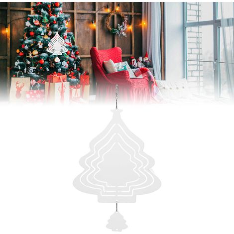 Carillon éolien en métal vierge, motif moulin à vent, impression par sublimation, à faire soi-même. Décoration de Noël et de jardin. (1/5)