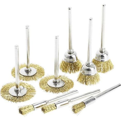 Brosse De Fil - Acier Au Carbone - 25 Mm - 55 Mm - Pour Decapage Rouille Et Meulage - 45 Pieces (1/4)
