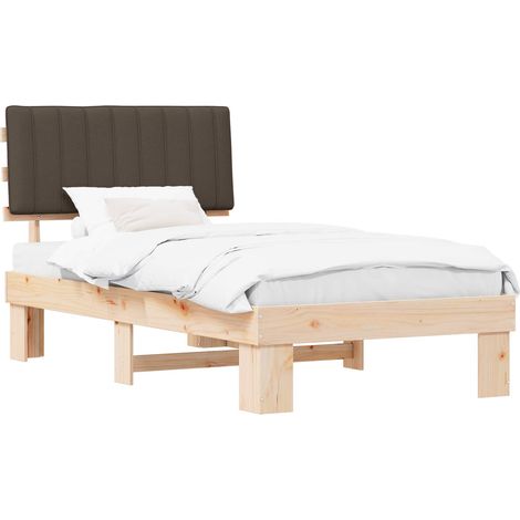 Maison Exclusive - Estructura de Cama con Cabecera Tapizada Taupé (1/5)