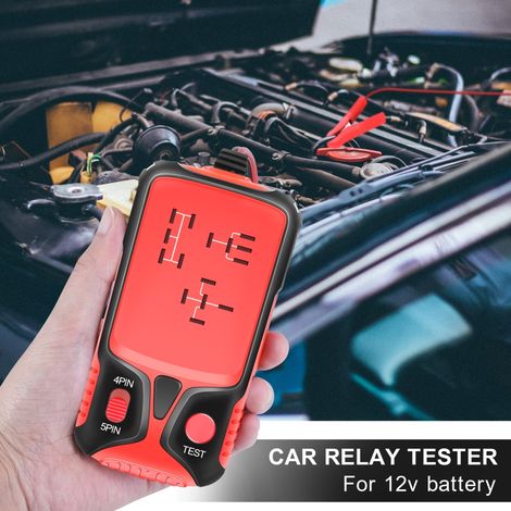 Testeur de relais automobile 12 V, testeur de batterie, testeur de relais électronique automobile, indicateur lumineux LED, vérificateur de batterie de voiture (1/5)
