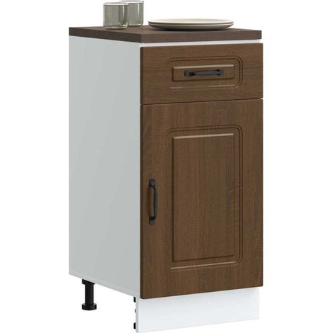 Armoire de cuisine Kalmar chêne marron bois d'ingénierie vidaXL