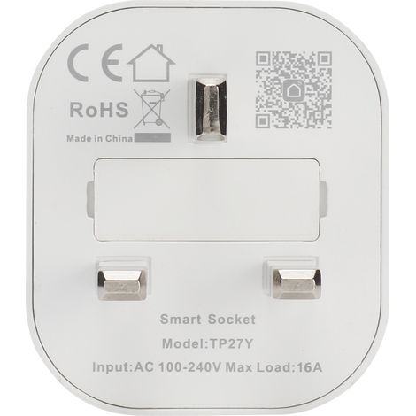 Intelligente WLAN-Steckdosen mit Sprachsteuerung, Alexa-kompatibel, UK 110-240V-Steckdose (1/5)