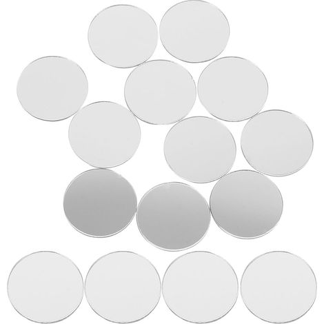 Toyvian Lot de 300 stickers muraux ronds effet miroir (1/5)