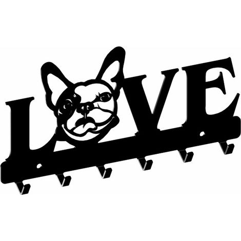 WS67 Kleiderbügel, LOVE, schwarz strukturiert (1/4)