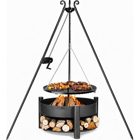 CookKing Schwenkgrill Set Montana 3 mit Feuerschale, Dreibein und Grillrost (1/5)