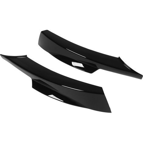 Frontstoßstangenlippe mit Eckverbreiterungen und unterem Schutz für BMW E90 M Sport LCI Limousine (2009–2012), Glanzschwarz (1/5)