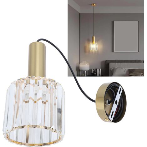 Beyamis Suspension cristal or – hauteur réglable, moderne, cuisine/salle à manger (1/5)
