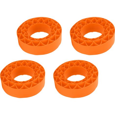 Lot de 4 inserts de pneu en silicone orange vif (106 x 42 mm) pour SCX10 III, compatibles avec les pneus de 1,9 pouce. Couleurs vives. (1/5)