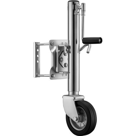 XPOtool Roue jockey Charge lourde – Capacité max. 540 kg – Hauteur de levage max. 260 mm – en Acier galvanisé – avec Manivelle – Roulette avant Voitures Remorques (1/5)