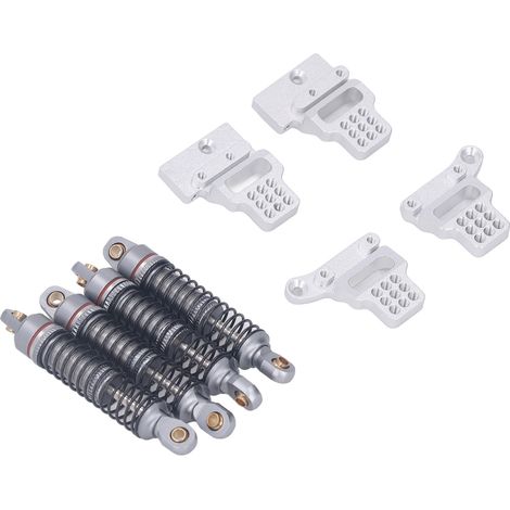 Kit d'amortisseurs en aluminium avec supports pour voiture RC Traxxas TRX4M 1/18, couleur titane (1/5)