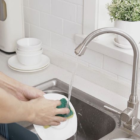 Faltbarer Spritzschutz für Spülbecken, verstellbare Wasserbarriere für den Küchenabwasch, faltbares Spritzschutzwerkzeug, faltbarer Spülbeckenschutz. (1/5)