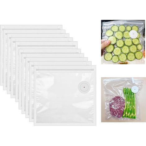 Sacs Mise Sous Vide – 30,5 x 33 cm – Lot 20 – Fermeture Fiable – Compatibles Machines Compactes – Pour Préparation Repas et Congélation (1/5)