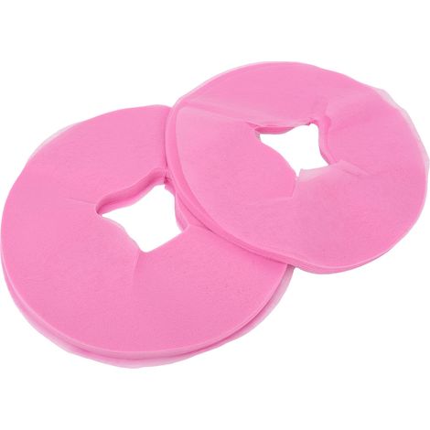 100 serviettes de massage rondes roses jetables, serviettes pour le visage pour table de massage de salon de beauté et serviettes pour oreiller de visage (1/5)