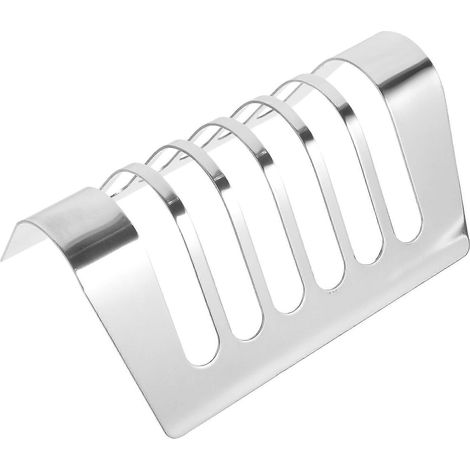 Présentoir à pain de mie, étagère à pain, étagère de rangement pour tranches de pain-18.5x12cm-Silver (1/4)