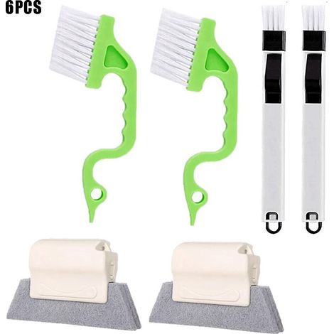 de nettoyage de rainures de fenêtre, outils de nettoyage en profondeur pour porte coulissante, volet, climatiseur, salle de bain/douche, stores (1/5)