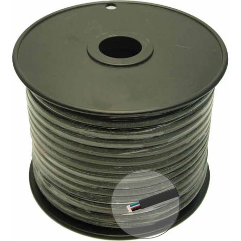 Cavo Telefonico 6 Poli Piatto AWG 28 Nero