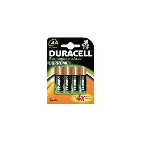 Duracell Batteria ricaricabile Stilo Aa 2450mah Blister 4 Ric1500x4