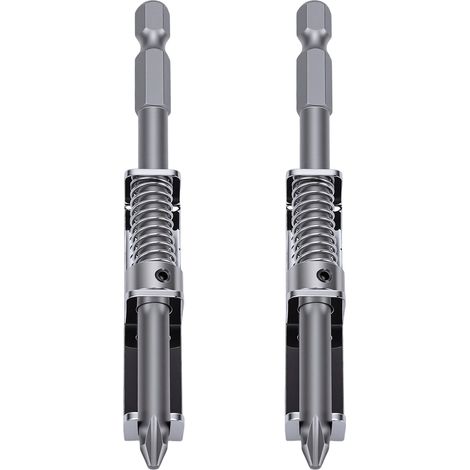 2 ensembles porte-embouts à ressort anti-chute, outil de maintien de vis à une main pour électriciens, mécaniciens et réparation maison (1/5)