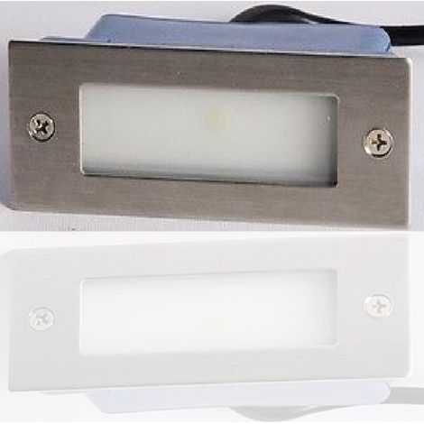 TrAdE Shop Traesio - Faretto Luce Led 1w Segnapasso Segnapassi Calpestabile Esterno Interno - -Bianco Caldo      -