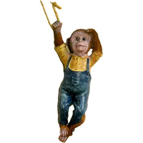 Harz-Affen-Wanddeko, Gartenzaun, Wandkunst für den Außenbereich, Dschungelgeschenk B
